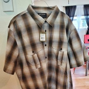 Brand new short sleeve feather cloth shirt